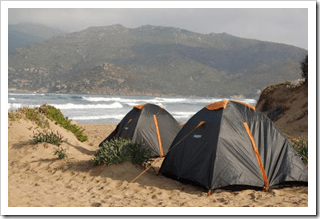 Nasze namioty na Sardynii w 2006