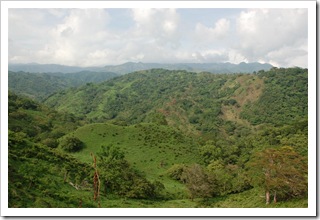 Widok z drogi do Monteverde