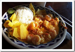 Krewetki w sosie kokosowym