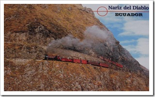 Pocztówka ze starym pociągiem