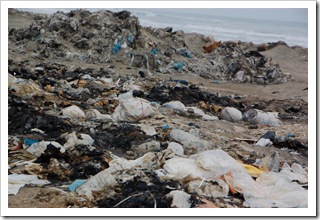 Sterty palonych reklamówek