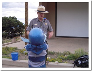 Bernaś jako żuk tygrysi w czasie wykładu Rangera