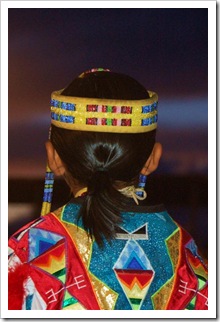 Kolorowe niebo kolorowy strój