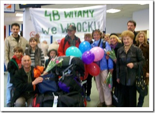 Powitanie na lotnisku